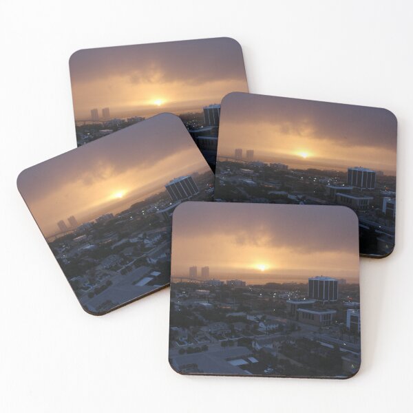 Item preview, Orange Stormy Skyline - Daytona, Florida designed and sold by Lucidesigns.