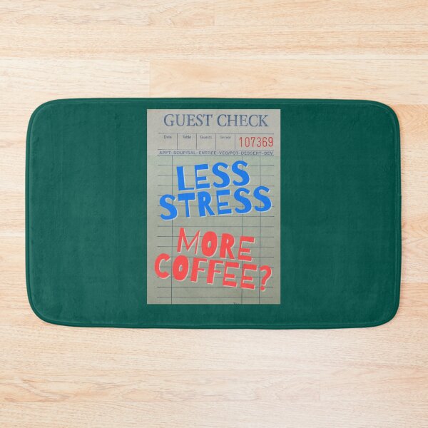 Item preview, Guest Check Less Stress More Coffee   designed and sold by ChristinesCrear.