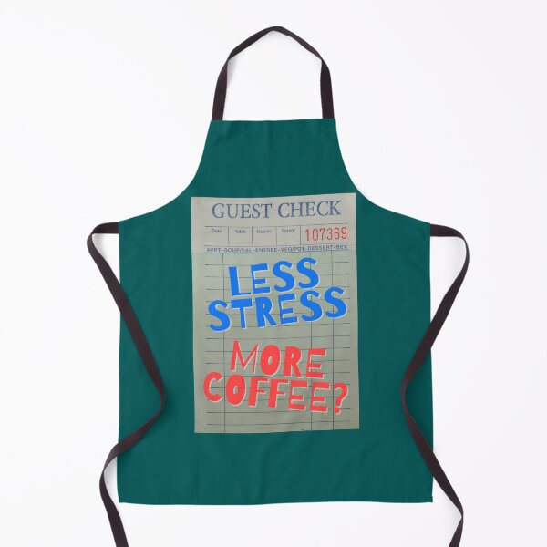 Item preview, Guest Check Less Stress More Coffee designed and sold by ChristinesCrear.
