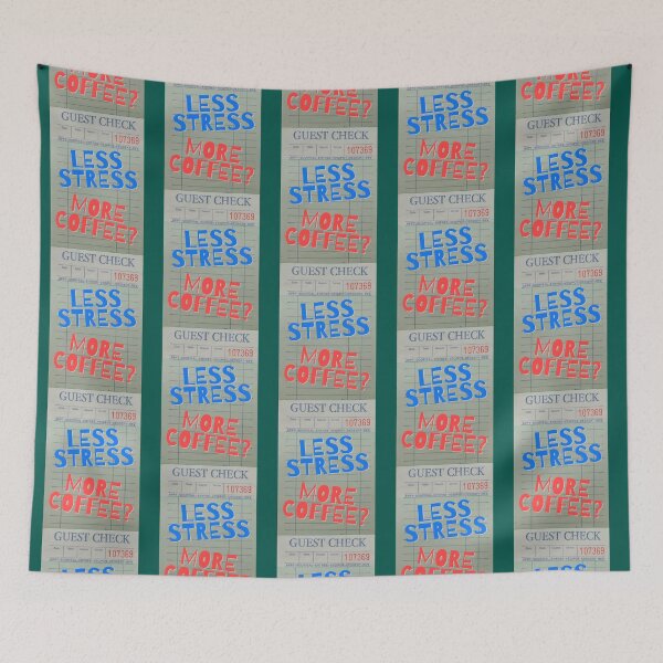 Item preview, Guest Check Less Stress More Coffee   designed and sold by ChristinesCrear.
