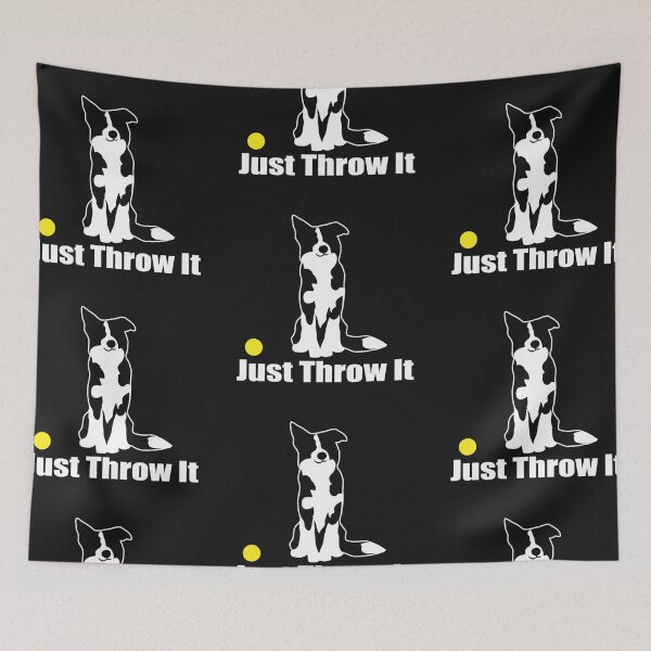 Item preview, just throw it border collie dog nickerstickers designed and sold by natlusenti.