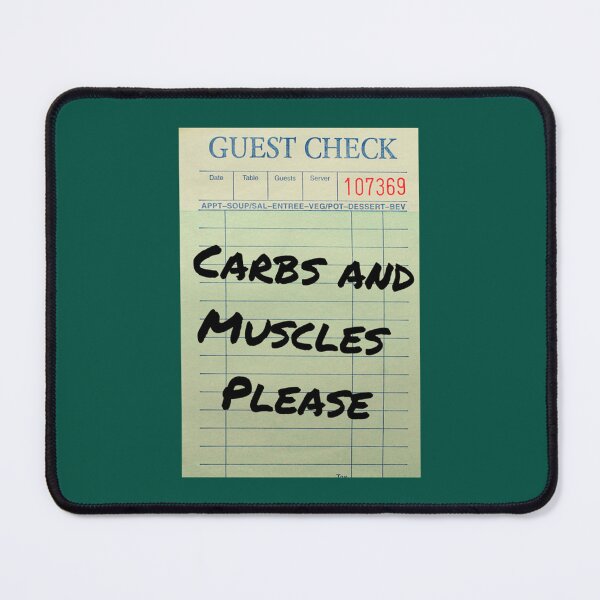 Item preview, Guest check carbs and muscles please    designed and sold by ChristinesCrear.