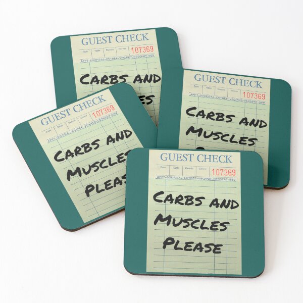 Item preview, Guest check carbs and muscles please    designed and sold by ChristinesCrear.