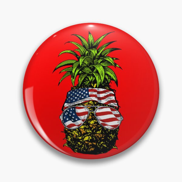 Item preview, Pineapple USA Flag Hawaiian Pineapple America 4th Of July Gear designed and sold by DynamicDesign.
