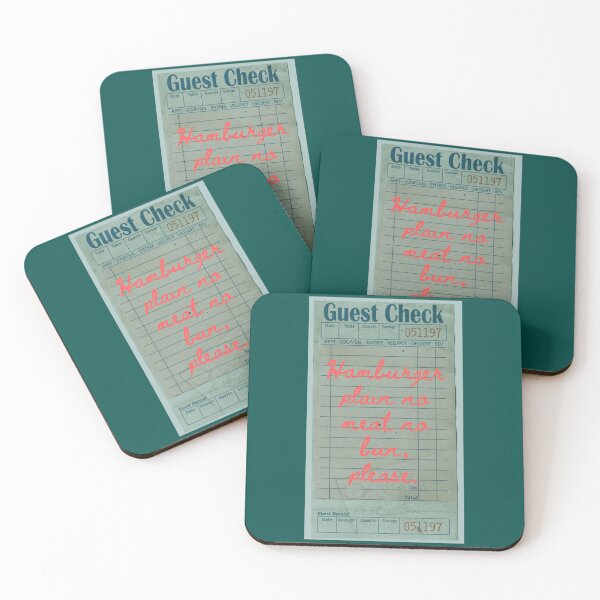 Item preview, Guest Check Hamburger Plain No Meat No Bun, Please   designed and sold by ChristinesCrear.