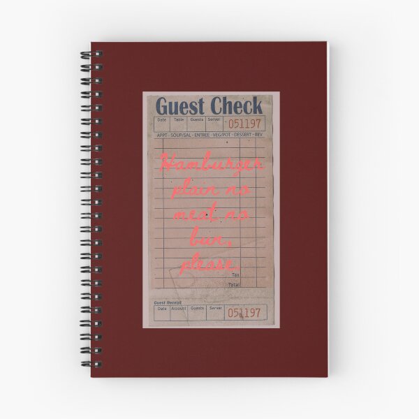 Item preview, Guest Check Hamburger Plain No Meat No Bun, Please   designed and sold by ChristinesCrear.