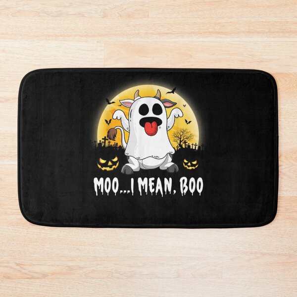 Item preview, Moo I Mean Boo Ghost Cow Pumpkin Moon Halloween Gifts designed and sold by tammyrange.