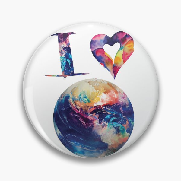Item preview, I heart earth designed and sold by PrintPhrases.