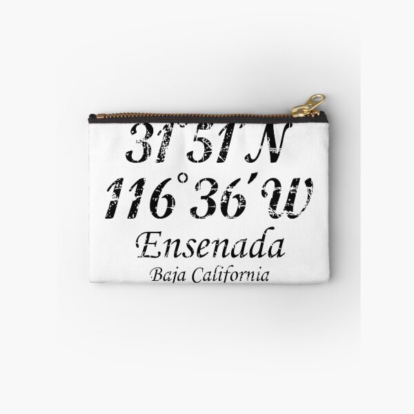 Item preview, Ensenada Coordinates Vintage Black designed and sold by theshirtshops.