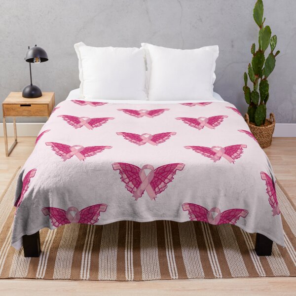 Item preview, Breast Cancer Awareness Ribbon With Butterfly Wings designed and sold by DreamFruit11.