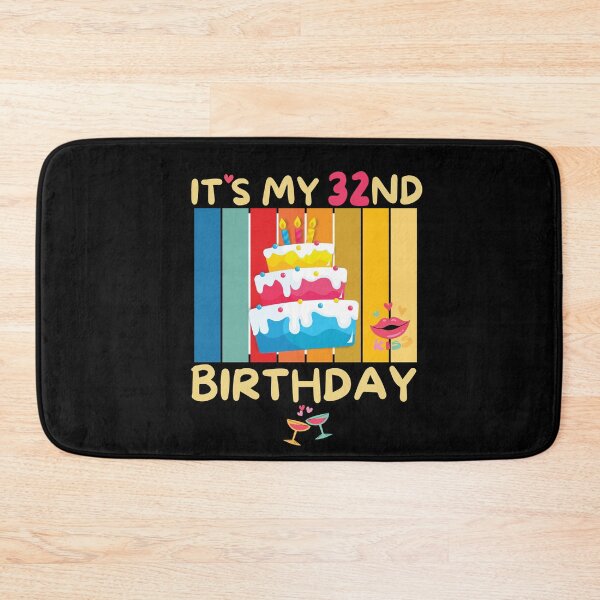 Item preview, It's My 32nd Birthday Years with Bday Sweetie Cake designed and sold by CoolCreative.