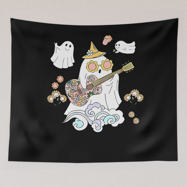 Item preview, Retro 60s 70s Groovy Hippie Halloween Smilie Daisy Flower designed and sold by tammyrange.