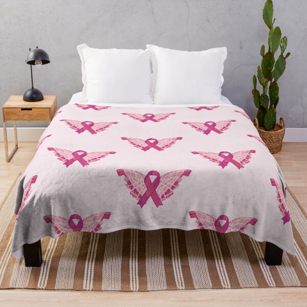 Item preview, Breast Cancer Awareness Ribbon With Butterfly Wings designed and sold by DreamFruit11.