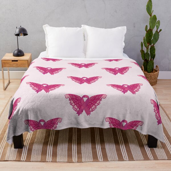Item preview, Breast Cancer Awareness Ribbon With Butterfly Wings designed and sold by DreamFruit11.