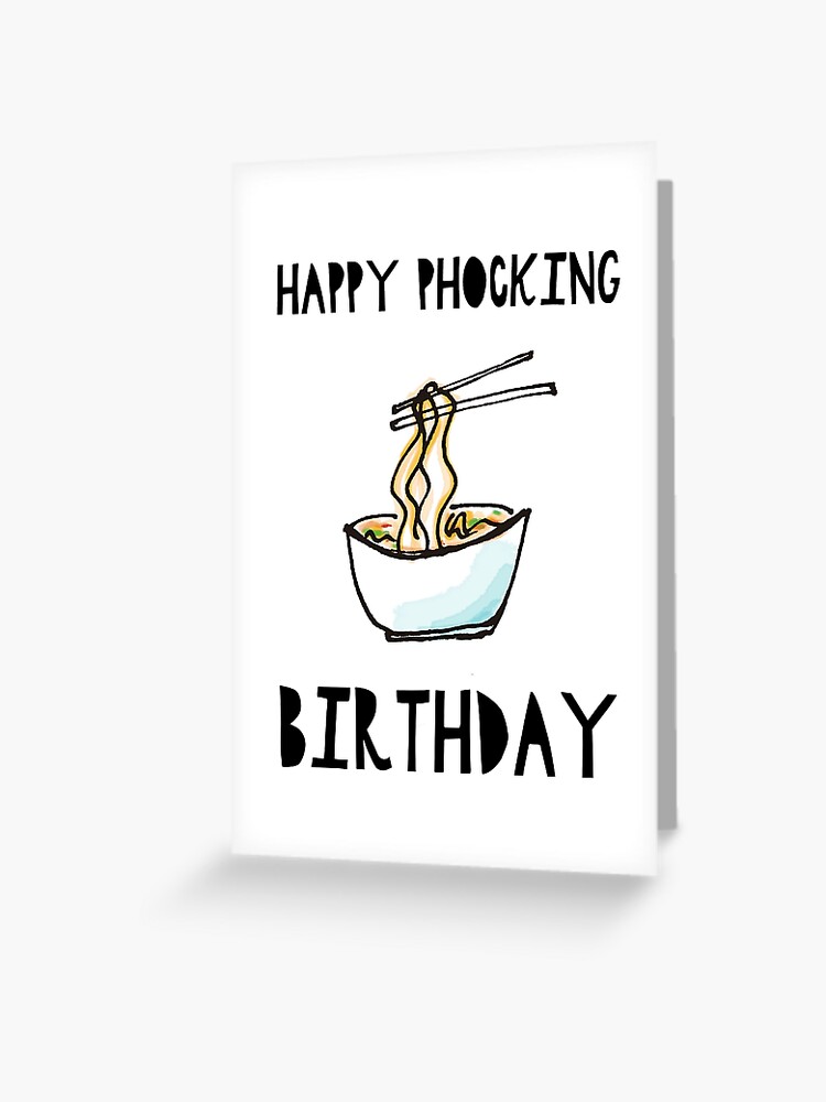 Carte De Vœux Joyeux Anniversaire Phocking Par Crazycanonmom Redbubble