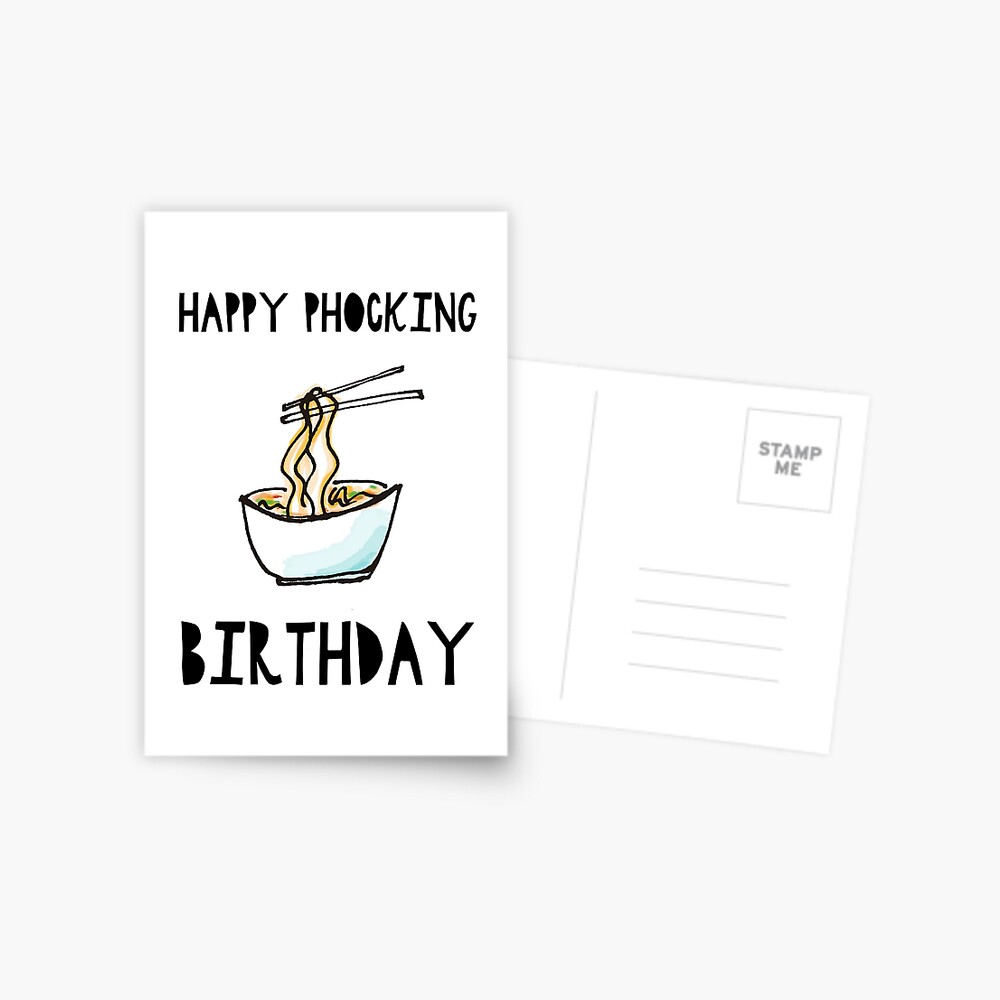 Carte De Vœux Joyeux Anniversaire Phocking Par Crazycanonmom Redbubble