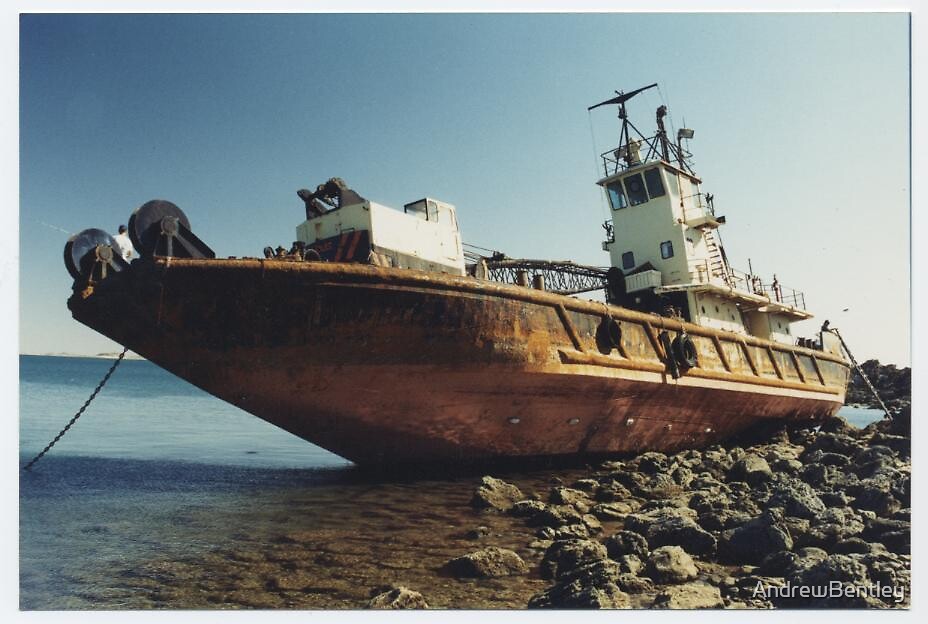 "Ship called samson beached at Point Samson WA cyclone Bobby 2421995