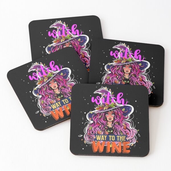 Item preview, Witch Way To The Wine Witch Halloween designed and sold by Holvasterlund.