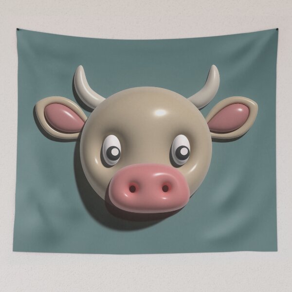 Item preview, Cow head in 3D designed and sold by EngineerGoC.
