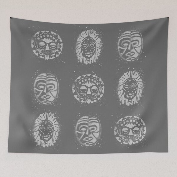 Item preview, Ritual masks in grey designed and sold by Anomalypark.
