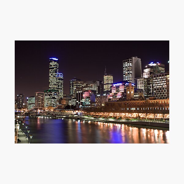 melbourne night Photographic Print