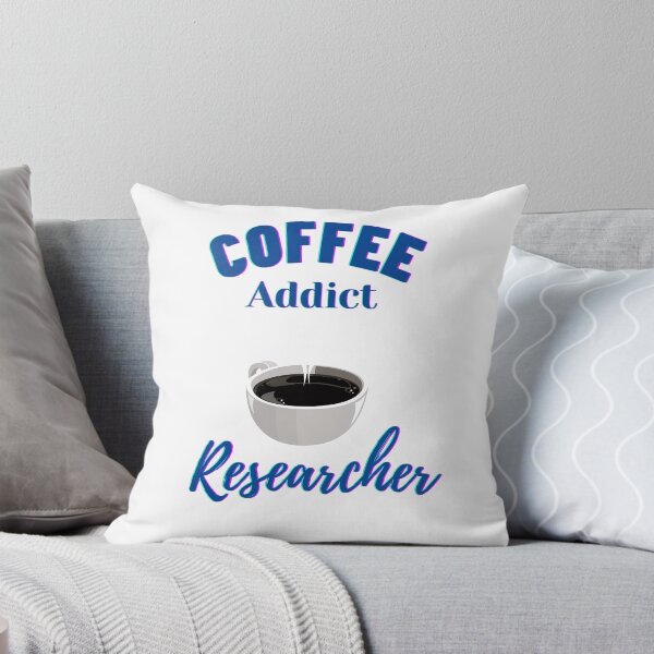 Item preview, Coffee addict Researcher -  Research scholar phd themed gifts (in Blue) designed and sold by RebelliousRosee.