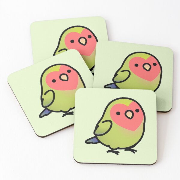 Item preview, Chubby Peach-faced Lime Lovebird designed and sold by birdhism.