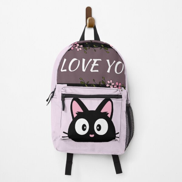 Item preview, "I love you" Floral Cat Name Plate designed and sold by Coffee Lifestyle.