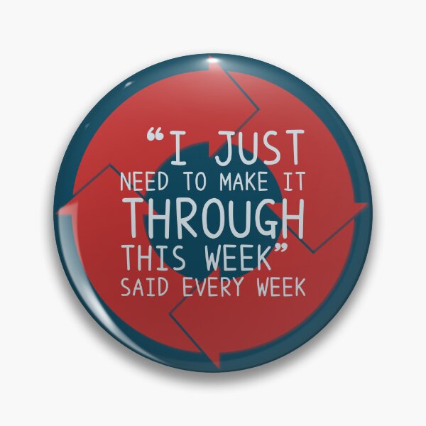 Aperçu de l'œuvre Je dois passer cette semaine (Rouge et Bleu) créée et vendue par STEMphrases.