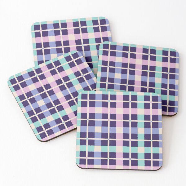 Item preview, Plaid Midnight Iridescent Striped Pattern designed and sold by KristyKate.