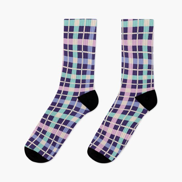 Item preview, Plaid Midnight Iridescent Striped Pattern designed and sold by KristyKate.