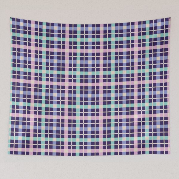 Item preview, Plaid Midnight Iridescent Striped Pattern designed and sold by KristyKate.