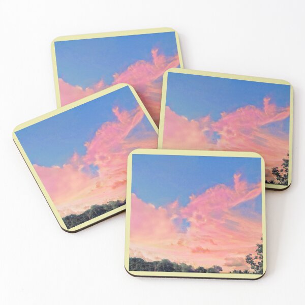 Item preview, A Strawberry Day - pink pastel sky designed and sold by paperlynx.