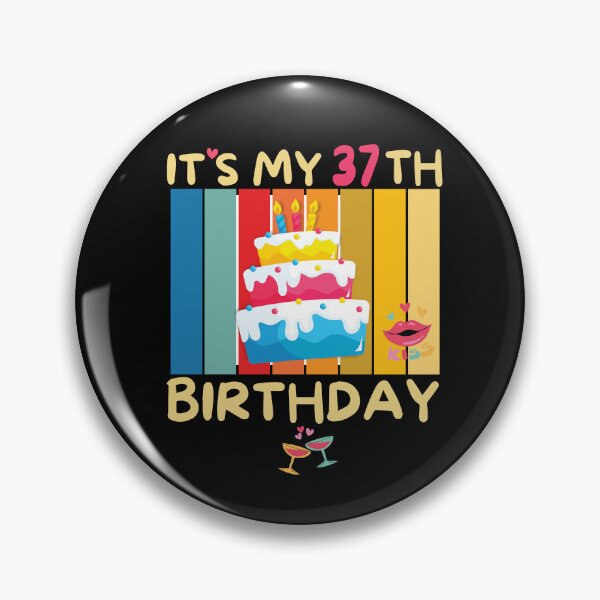 Item preview, It's My 37th Birthday Years with Bday Sweetie Cake designed and sold by CoolCreative.