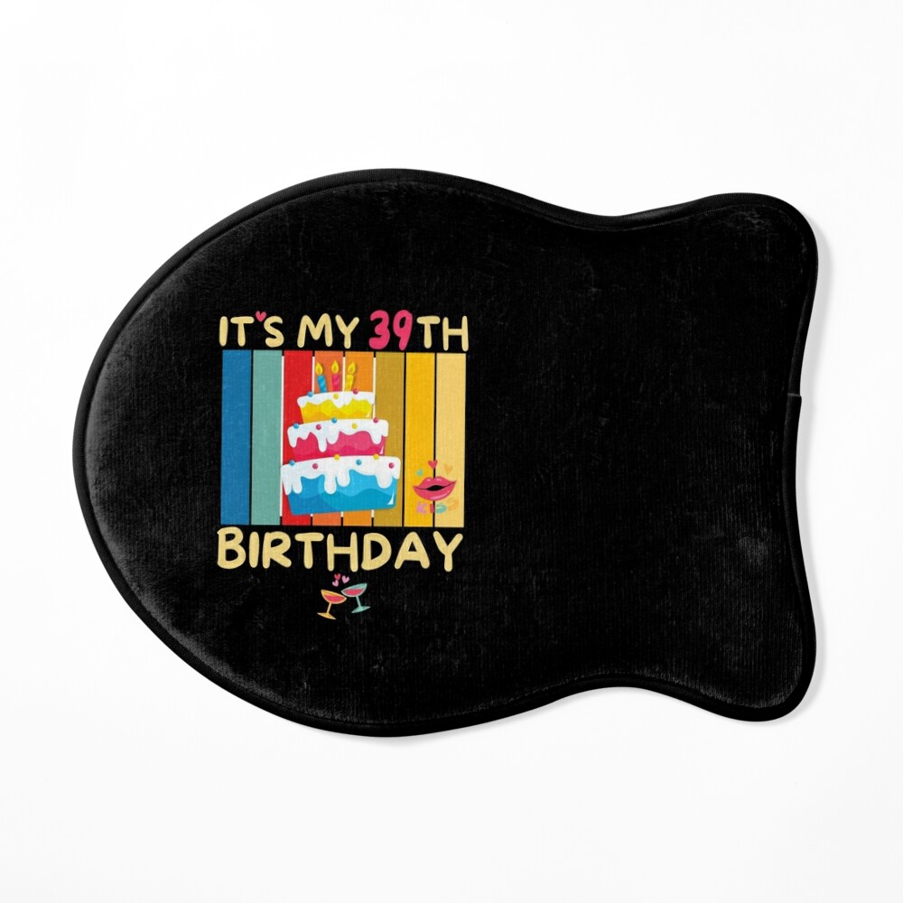 Happy 39th Birthday Black Glitter Cardstock Paper Cake Topper Cheers to 39  Years Old Bday Party Gift Photo Booth Sign Decoration Double Sided :  Amazon.in: Home & Kitchen