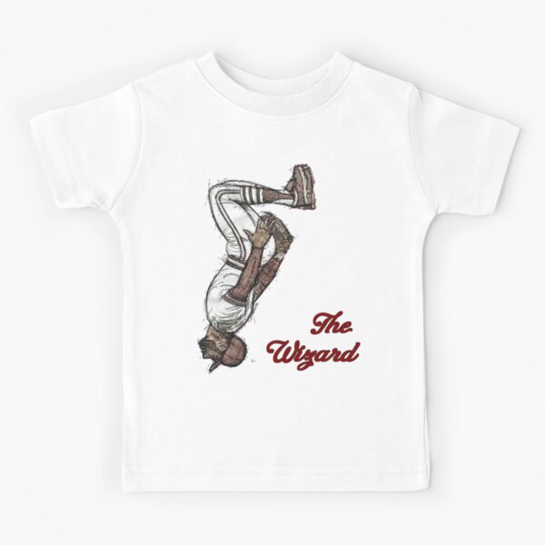 darklordpug Retro Ozzie Smith The Wizard Backflip Kids T-Shirt