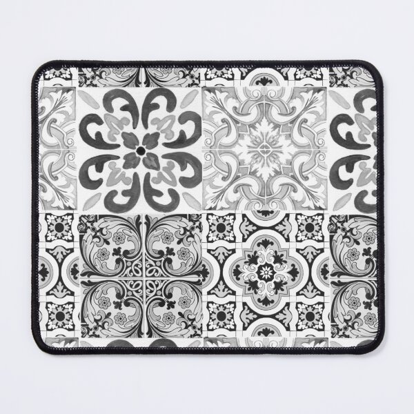 Item preview, Sicilian tiles,mediterranean,mosaic,black and white designed and sold by MariaMarinova.