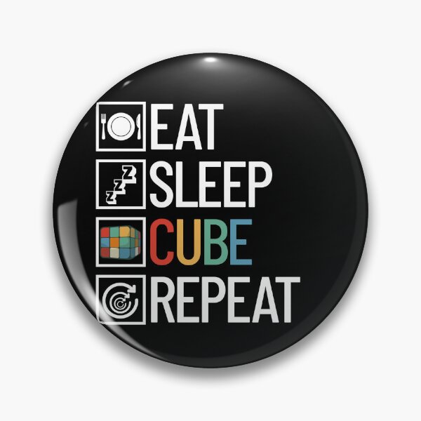 Item preview, Eat Sleep Cube Repeat Cube Puzzle Solving Speed Cubing Gear designed and sold by DynamicDesign.