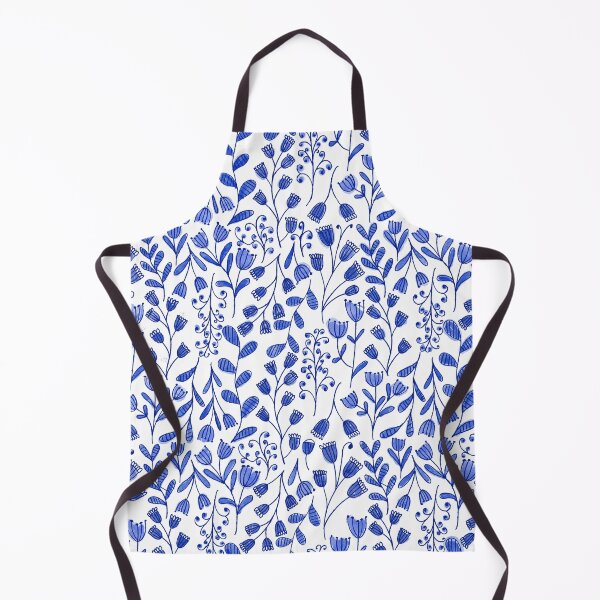Item preview, Delft Blue Floral Pattern designed and sold by MojDesign.