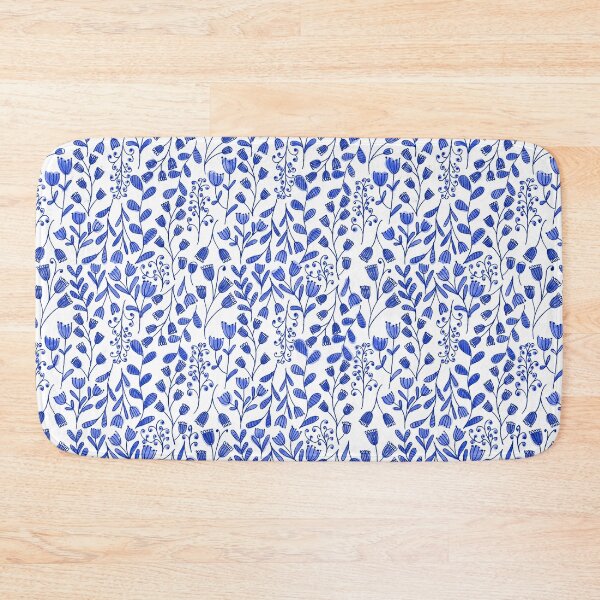 Item preview, Delft Blue Floral Pattern designed and sold by MojDesign.