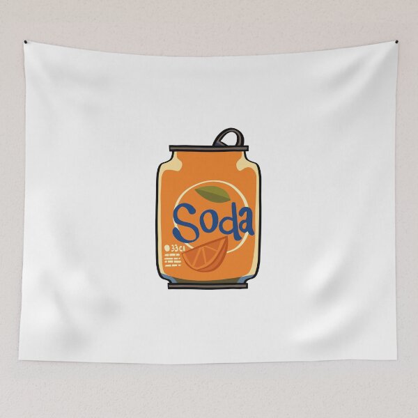 Item preview, Soda and Pop Can Tin Orange  designed and sold by PodiShawna.