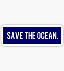 Rette den Ozean. Sticker
