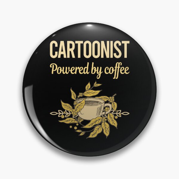 Item preview, Powered By Coffee Cartoonist designed and sold by cossinulsesj.