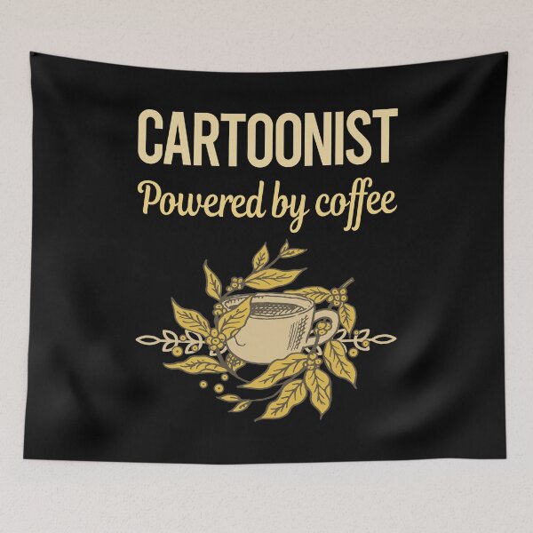 Item preview, Powered By Coffee Cartoonist designed and sold by cossinulsesj.