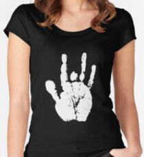 jerry garcia hand Women's Fitted Scoop T-Shirt