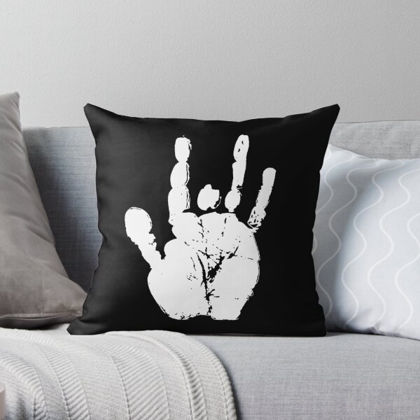 jerry garcia hand Throw Pillow