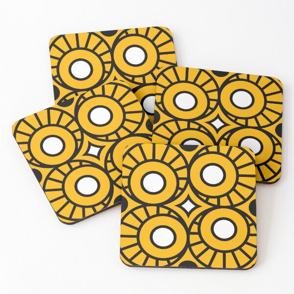 Item preview, Art Deco Pattern No 8 - Yellow - Polkadot Motif Dots designed and sold by Millusti.