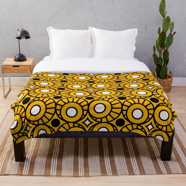 Item preview, Patrón Art Deco No 8 - Amarillo - Motivo de lunares designed and sold by Millusti.