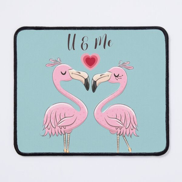 Item preview, Flamingoes in love | gift for bird lovers | flamingo design designed and sold by Arteartz.