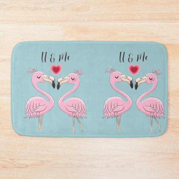 Item preview, Flamingoes in love | gift for bird lovers | flamingo design designed and sold by Arteartz.